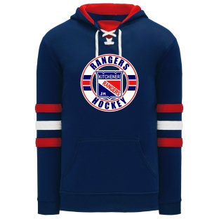 Jr Ranger Hockey Lace Hoodie - Navy Product Image